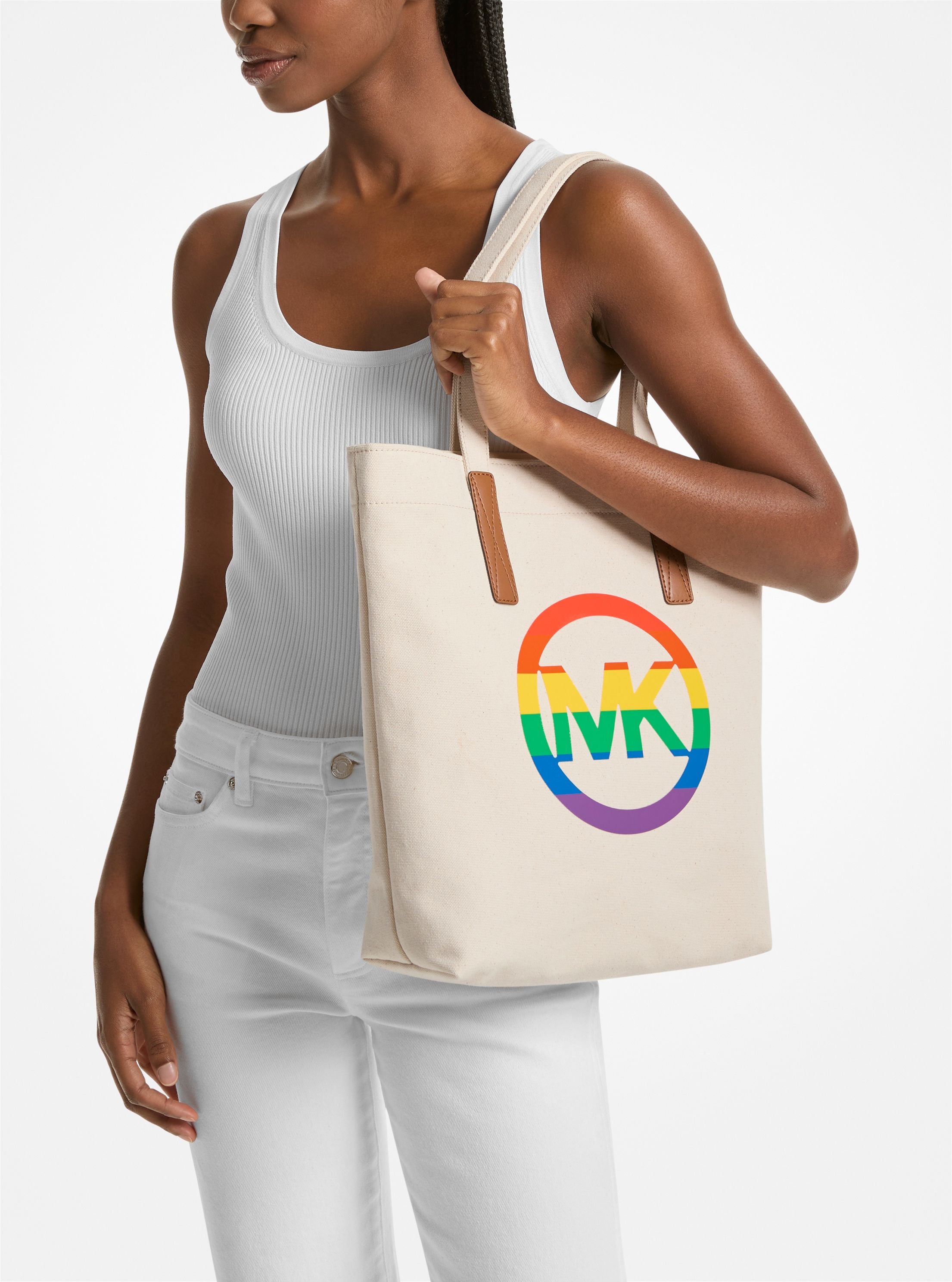 Michael Kors SNMVC Tote - White/Tan